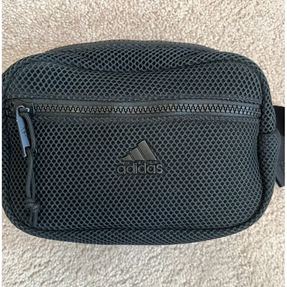 Adidas Air-mesh Waist Pack Fanny Pack Belt Bag Crossbody Core Black